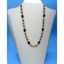 Unikite & Green Glass bead handmade necklace