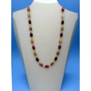 Tri-colour Jade Necklace