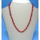 Red Coral bead necklace