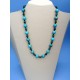 Turquoise & Chrysocolla bead necklace